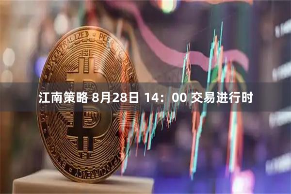 江南策略 8月28日 14：00 交易进行时